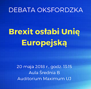 miniatura Jean Monnet Chair EUCRIS Oxford debate -  Brexit will weaken the EU