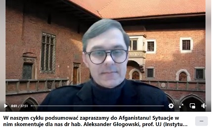 miniatura Komentarz prof. Aleksandra Głogowskiego dla RODM Kraków na temat sytuacji w Afganistanie